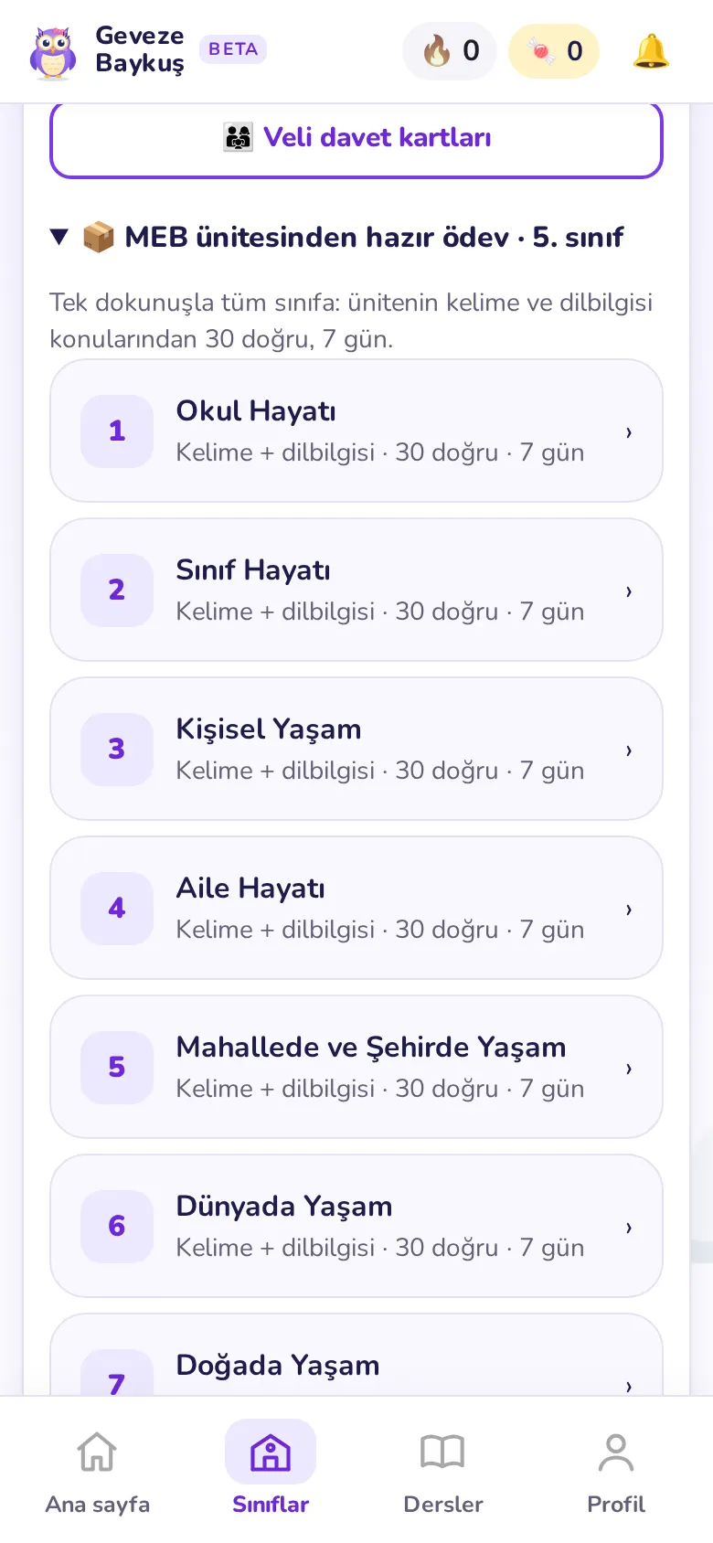 MEB ödev paketi nasıl seçilir?