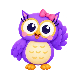 Mor Hoot size eşlik ediyor.